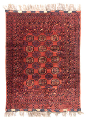 Tapis Turkaman - 200 x 148 cm - rouge