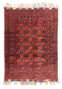 Tapis Turkaman - 200 x 148 cm - rouge
