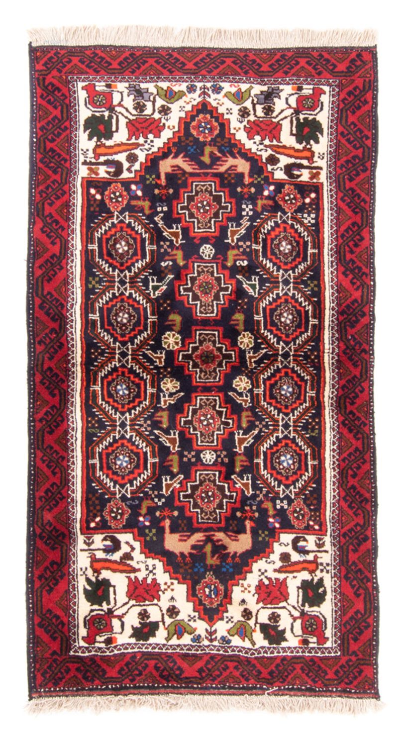 Tapis de couloir Tapis Belutsch - 175 x 85 cm - bleu foncé