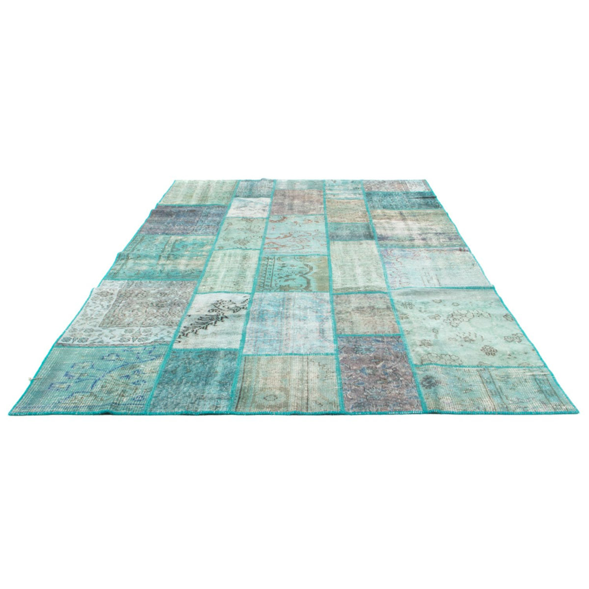 Tapis vintage - 303 x 203 cm - turquoise