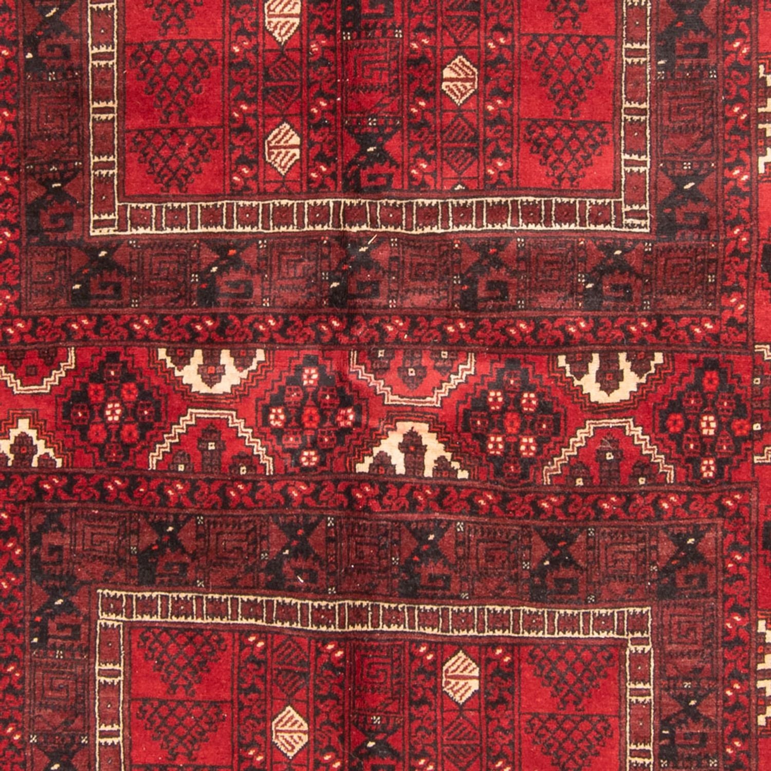 Tapis Turkaman - 244 x 158 cm - rouge