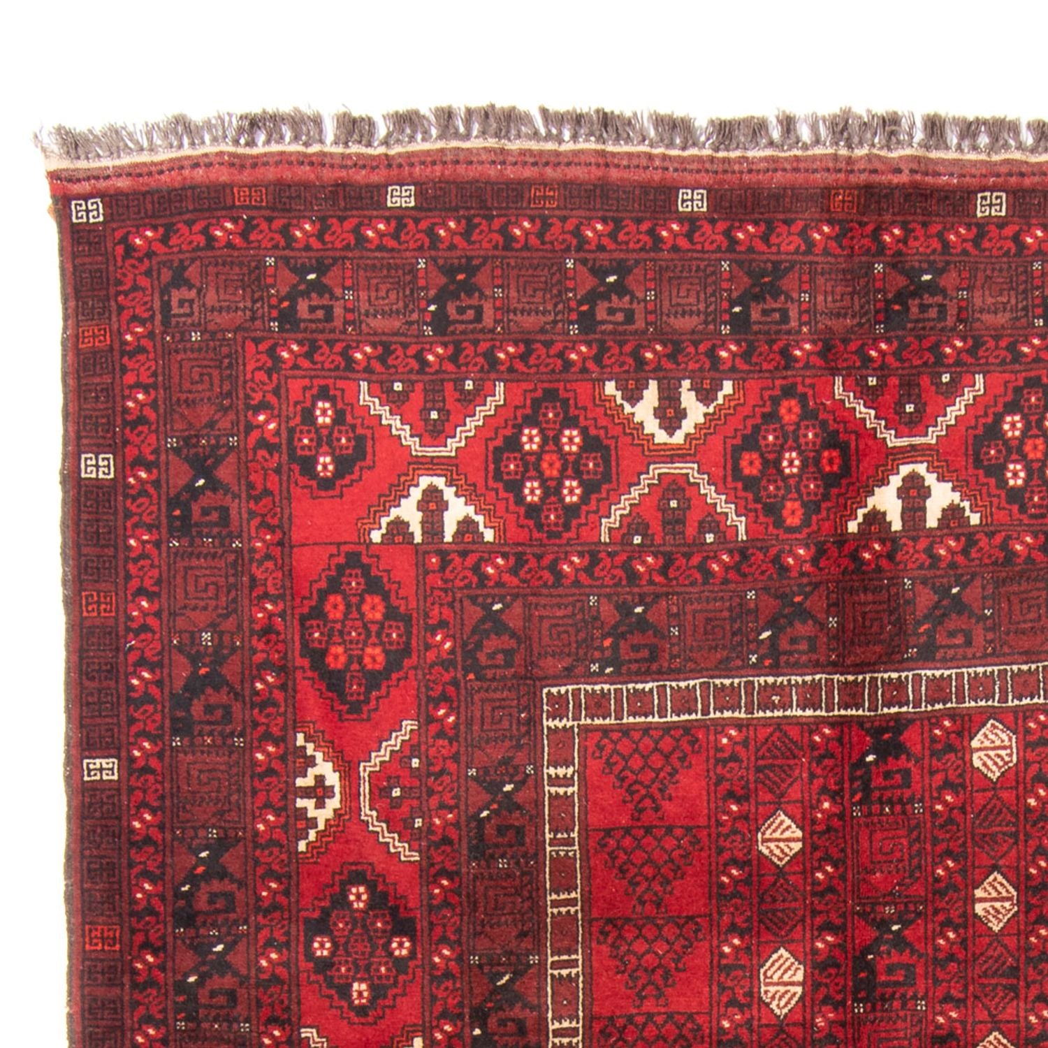 Tapis Turkaman - 244 x 158 cm - rouge