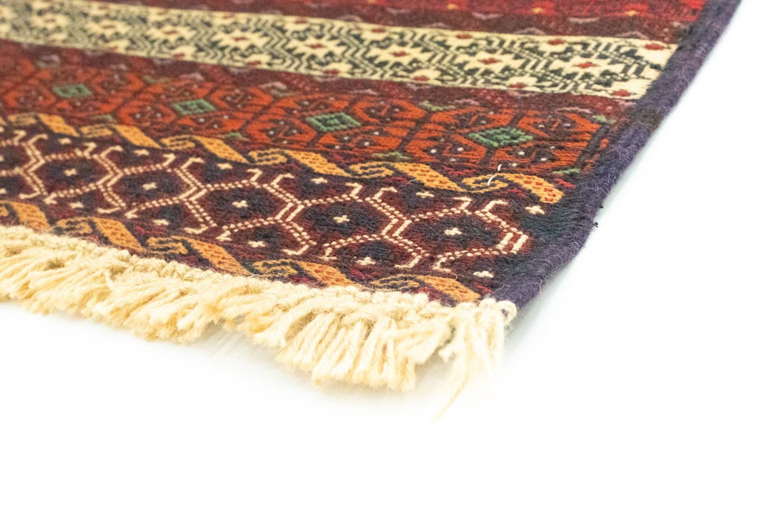 Tapis de couloir Tapis Kelim - Oriental - 222 x 85 cm - marron