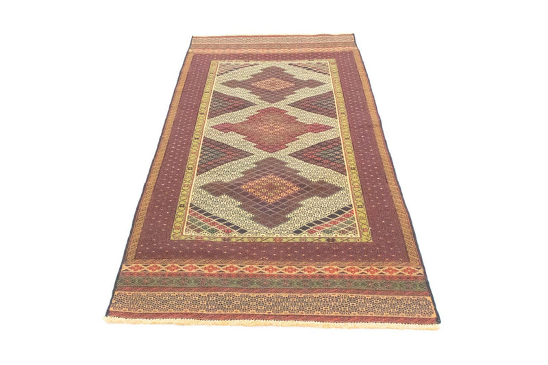 Tapis de couloir Tapis Kelim - Oriental - 191 x 88 cm - marron