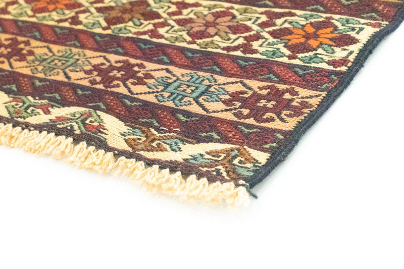 Tapis de couloir Tapis Kelim - Oriental - 184 x 72 cm - beige