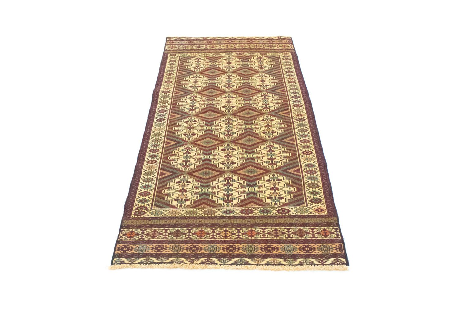 Tapis de couloir Tapis Kelim - Oriental - 184 x 72 cm - beige