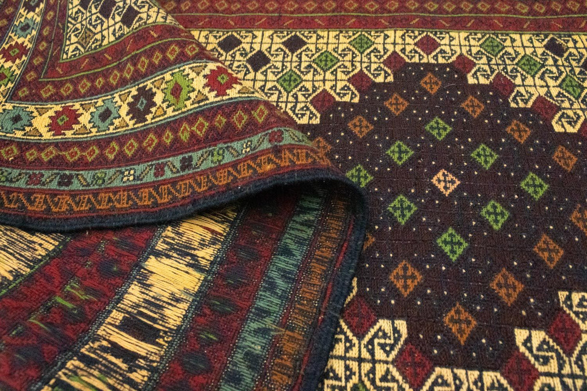 Tapis de couloir Tapis Kelim - Oriental - 202 x 84 cm - bleu