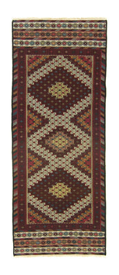 Tapis de couloir Tapis Kelim - Oriental - 190 x 75 cm - marron