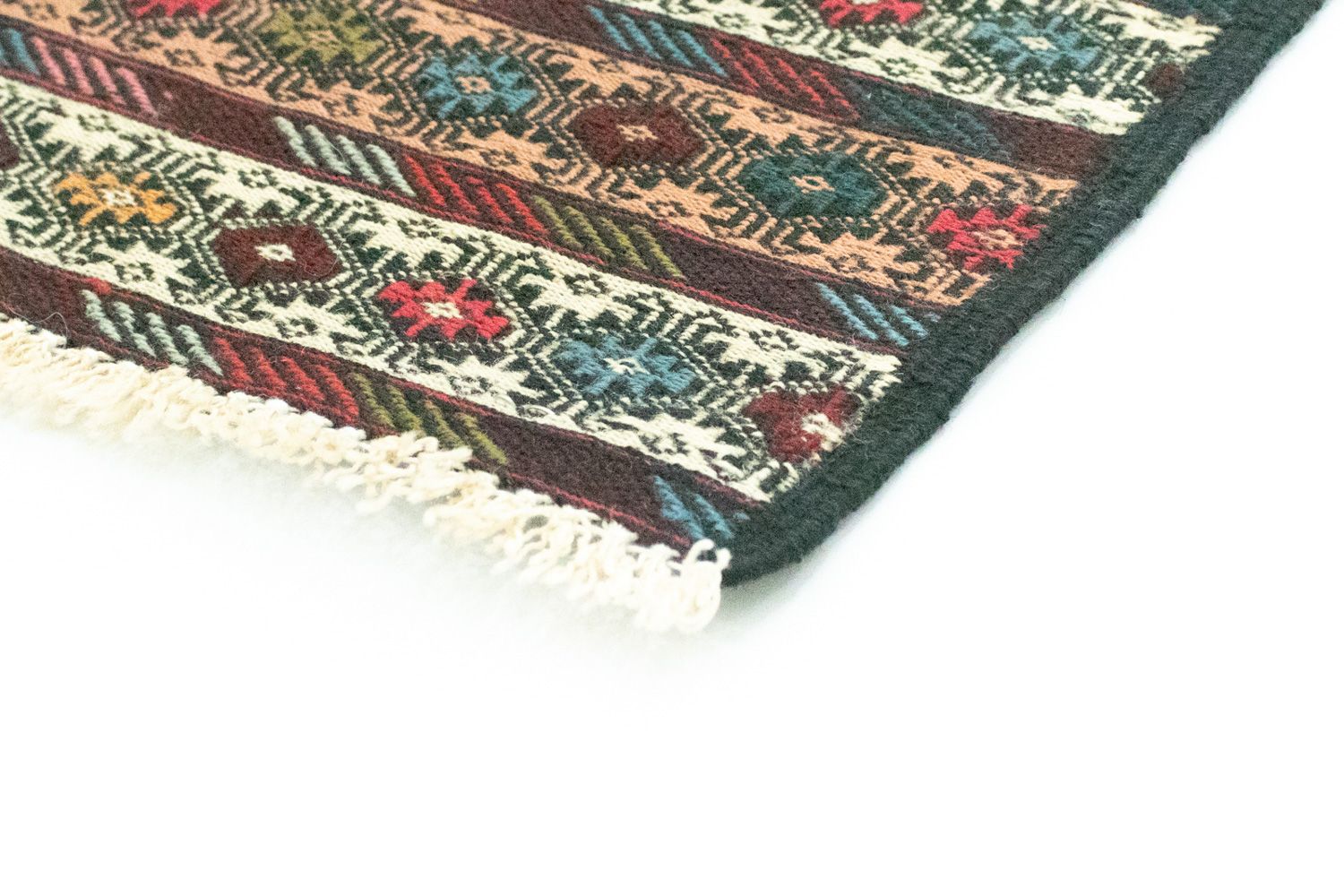 Tapis de couloir Tapis Kelim - Oriental - 190 x 75 cm - marron