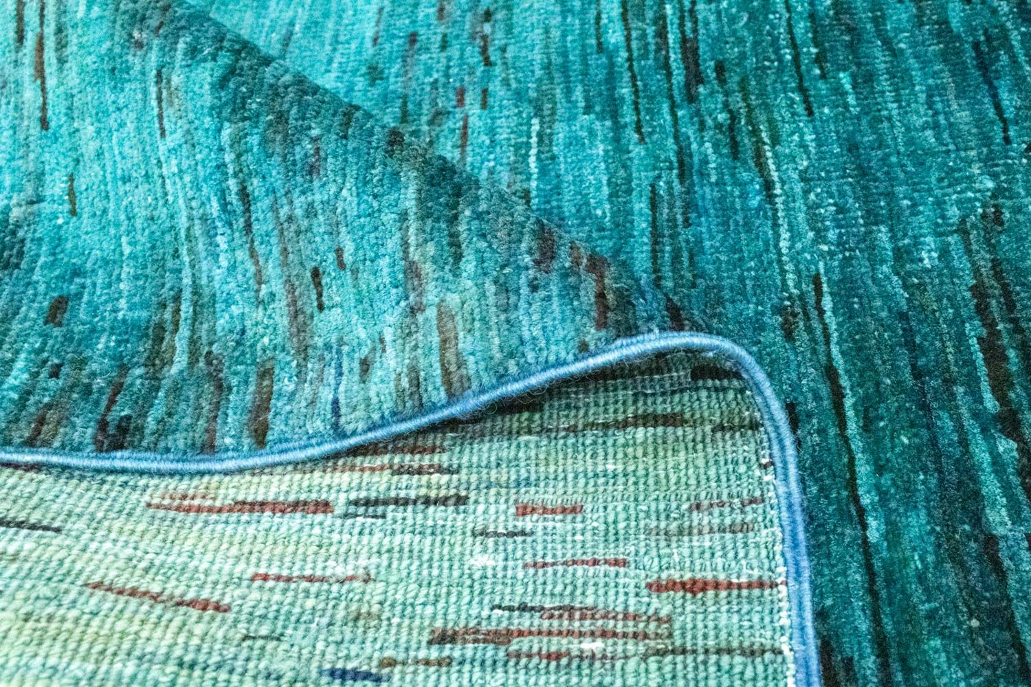 Tapis Ziegler - Moderne - 145 x 97 cm - bleu pétrole