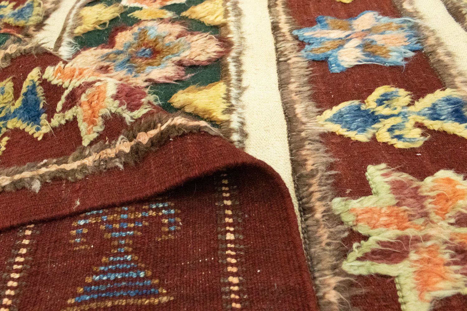 Tapis berbère - 211 x 158 cm - rouge
