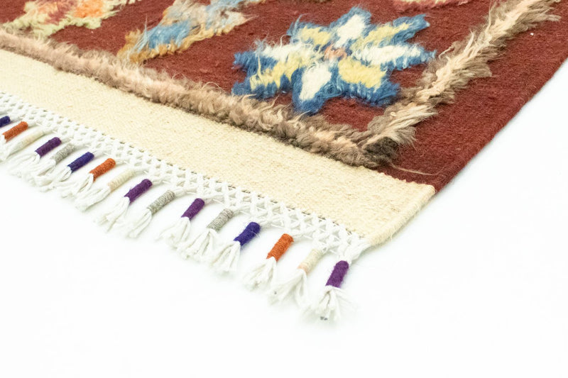Tapis berbère - 211 x 158 cm - rouge