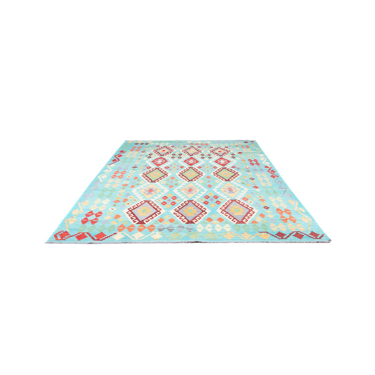 Tapis Kelim - Splash - 250 x 176 cm - multicolore