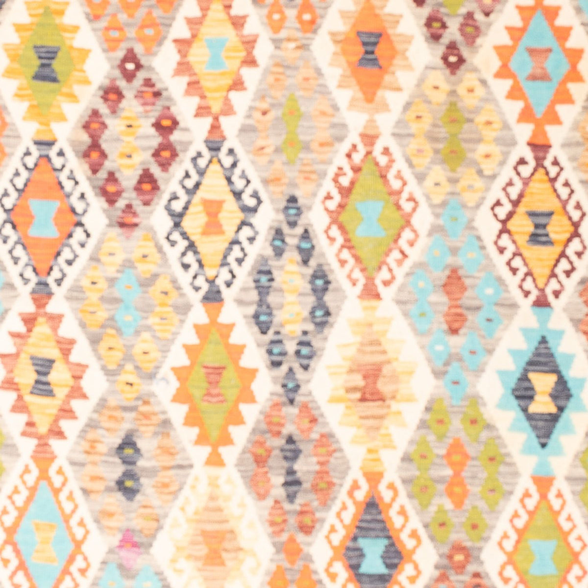 Tapis Kelim - Splash - 251 x 176 cm - multicolore