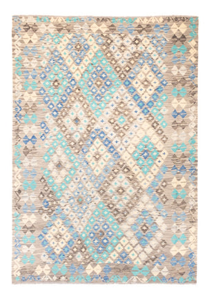 Tapis Kelim - Splash - 241 x 174 cm - multicolore