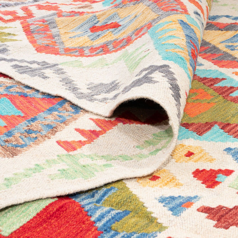 Tapis Kelim - Splash - 248 x 177 cm - multicolore