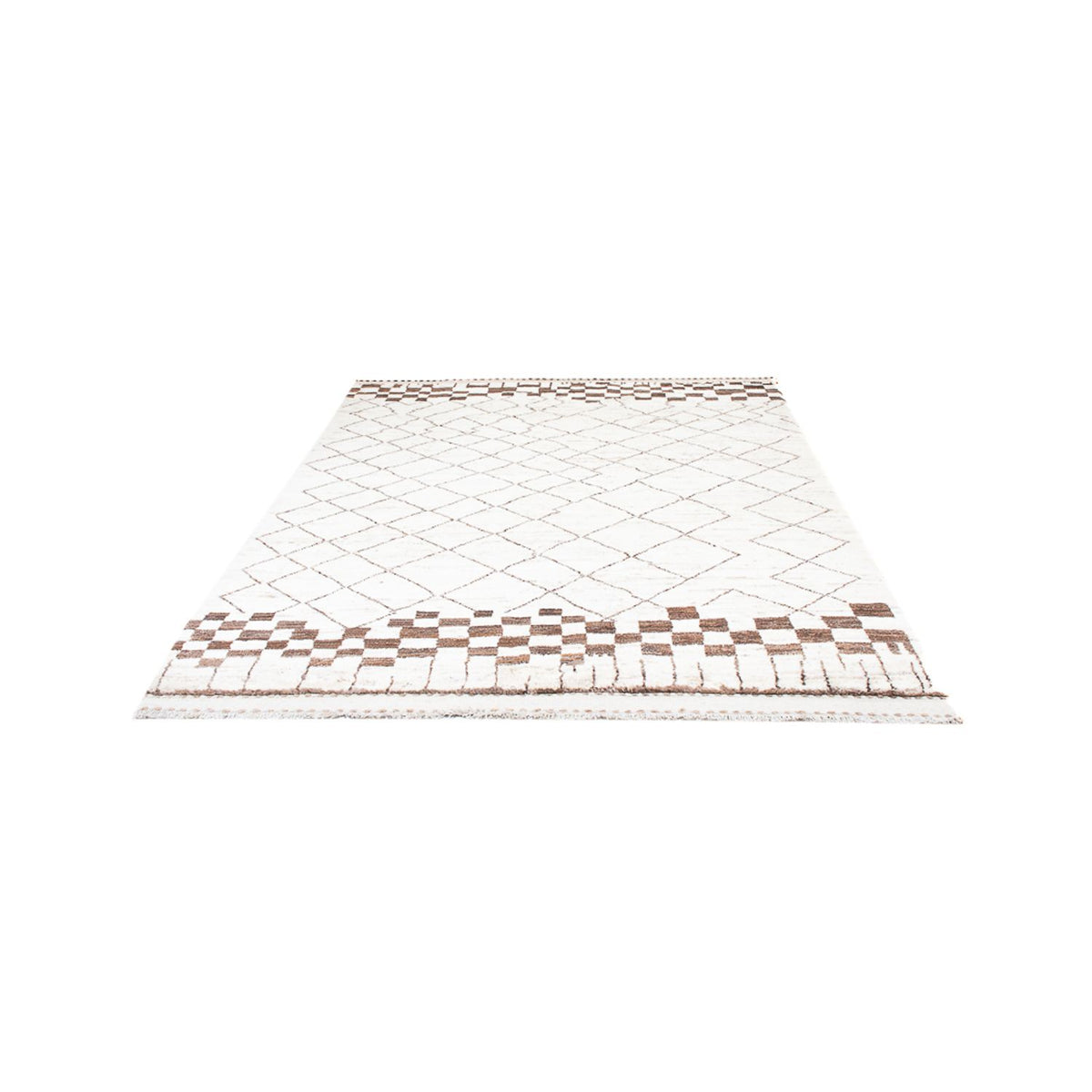 Tapis berbère - 228 x 156 cm - gris clair