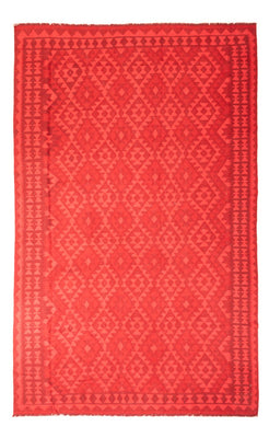 Tapis Kelim - Tendance - Vintage/Overdyed - 291 x 193 cm - rouge