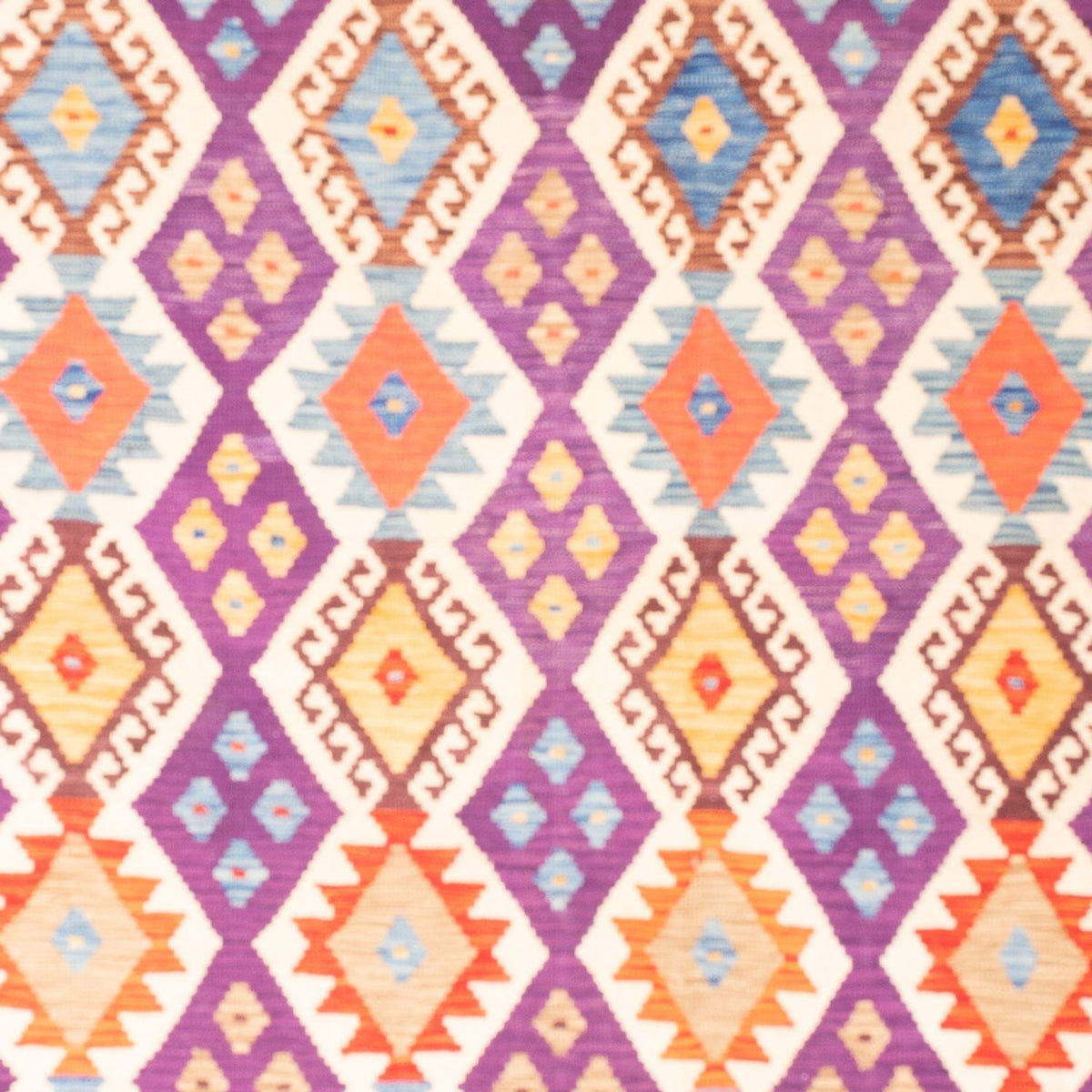 Tapis Kelim - Splash - 256 x 178 cm - multicolore