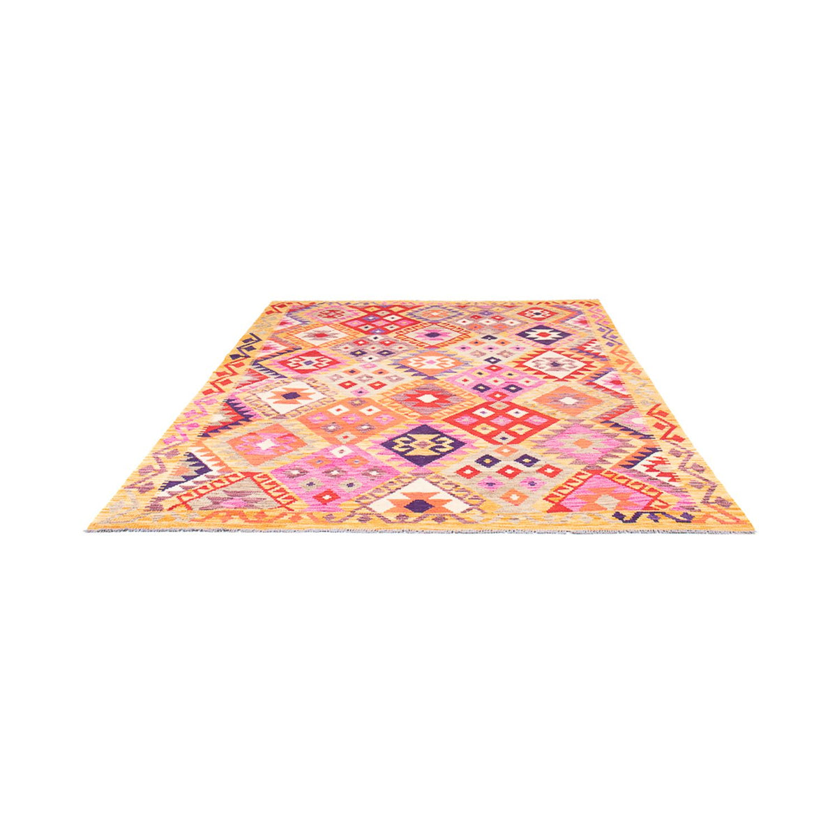 Tapis Kelim - Splash - 236 x 177 cm - multicolore