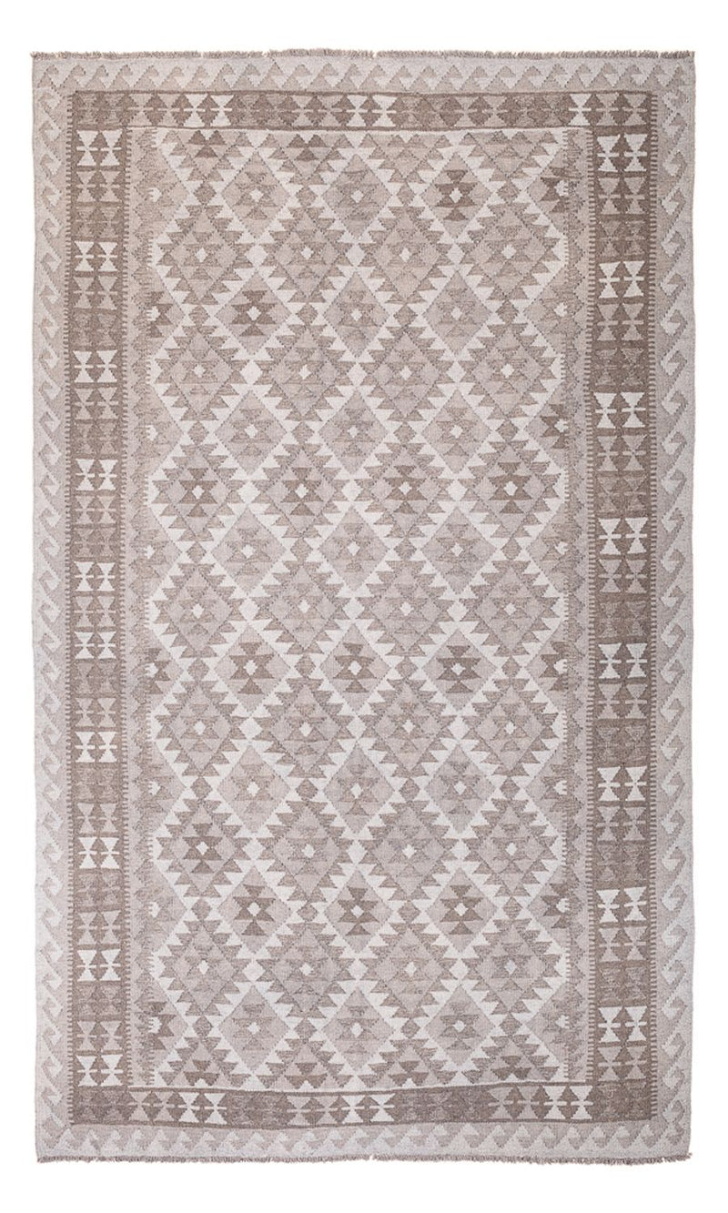 Tapis Kelim - Tendance - 296 x 186 cm - gris