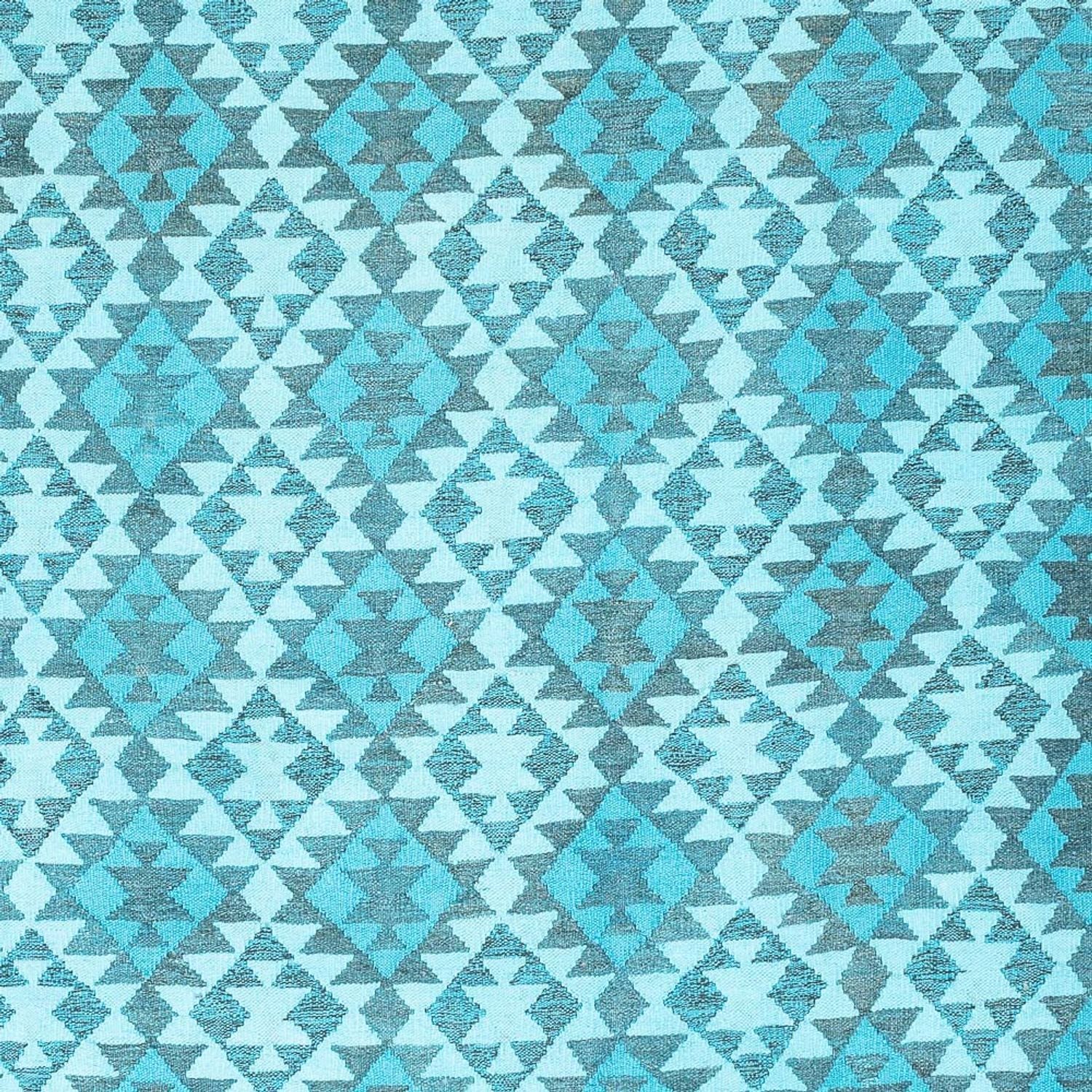 Tapis Kelim - Tendance - Vintage/Overdyed - 277 x 195 cm - turquoise