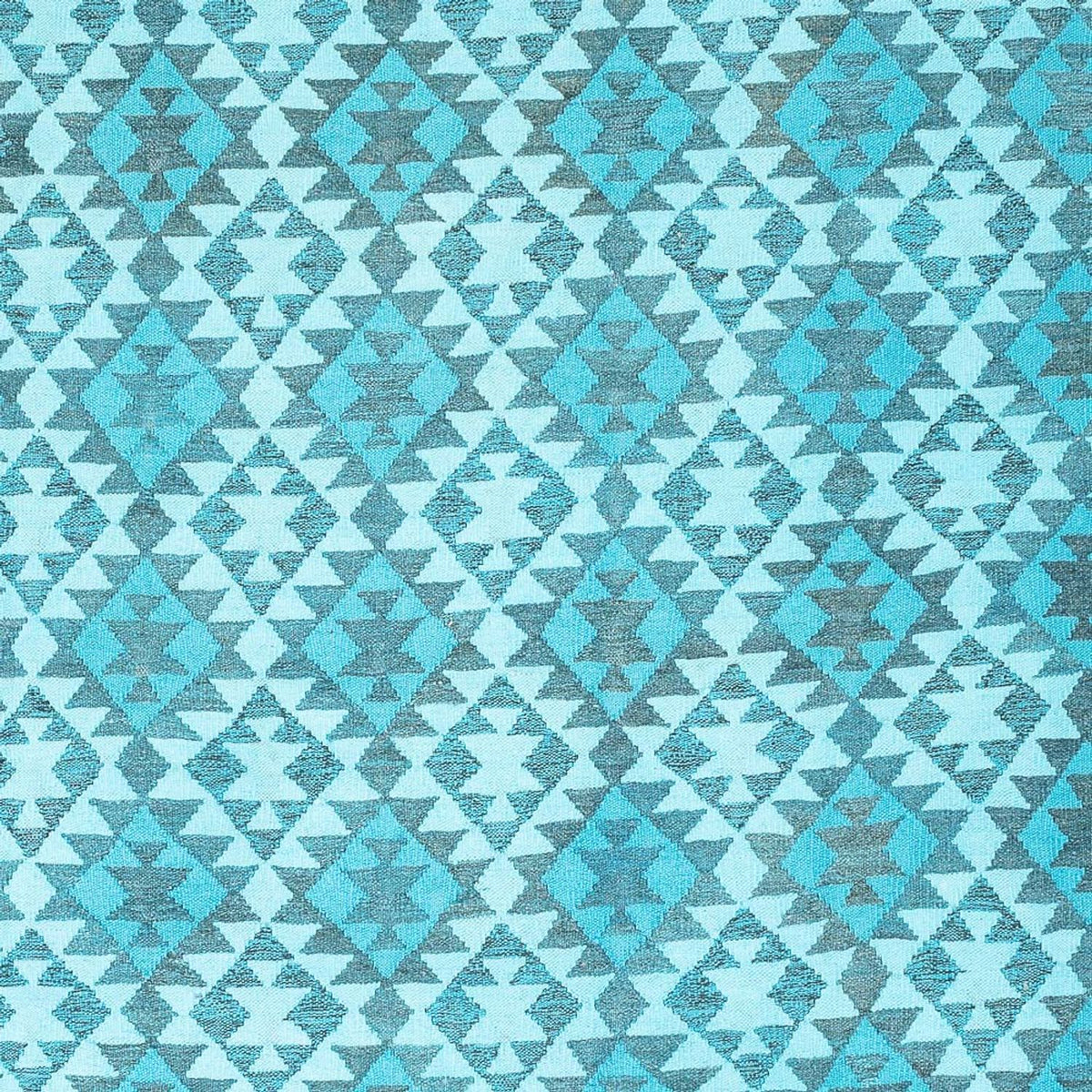 Tapis Kelim - Tendance - Vintage/Overdyed - 277 x 195 cm - turquoise