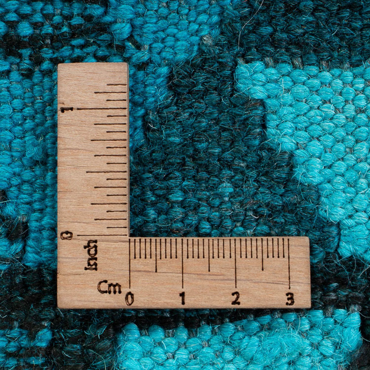 Tapis Kelim - Tendance - Vintage/Overdyed - 277 x 195 cm - turquoise