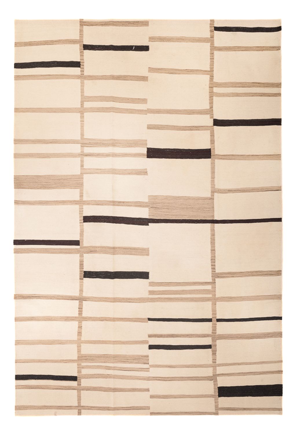 Tapis Kelim - Tendance - 340 x 240 cm - beige clair
