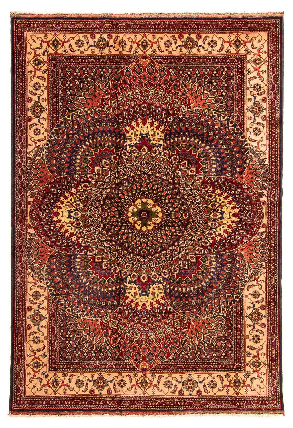 Tapis afghan - 279 x 198 cm - multicolore
