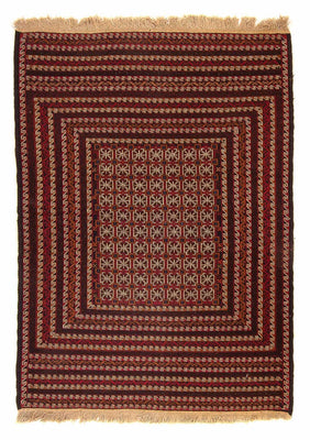 Tapis Kelim - Oriental - 180 x 133 cm - rouge foncé