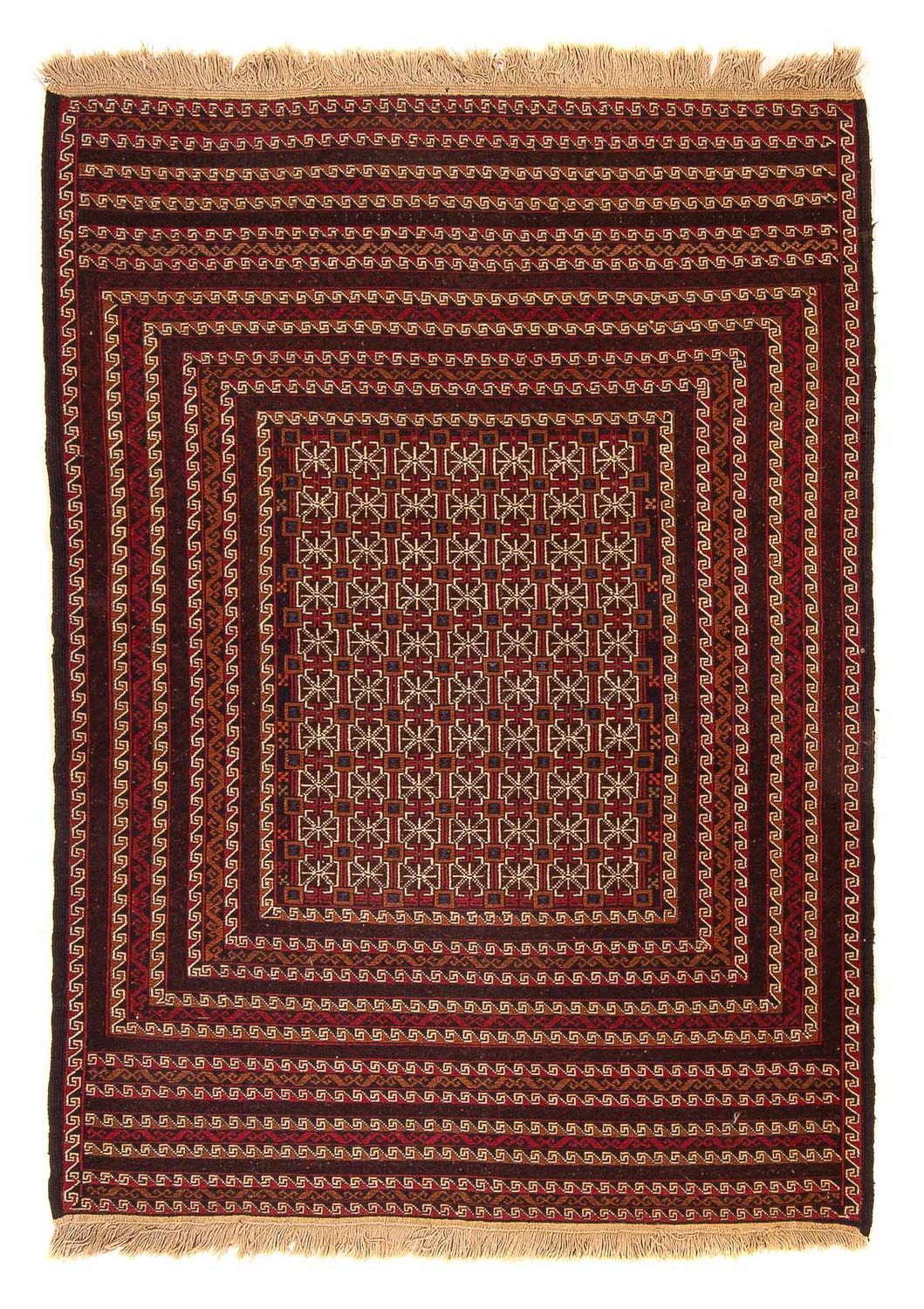 Tapis Kelim - Oriental - 180 x 133 cm - rouge foncé