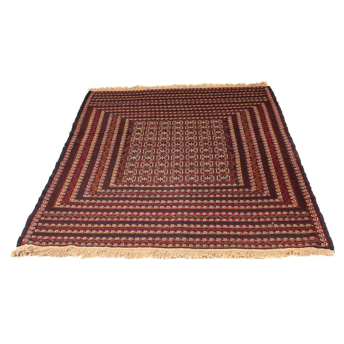 Tapis Kelim - Oriental - 180 x 133 cm - rouge foncé