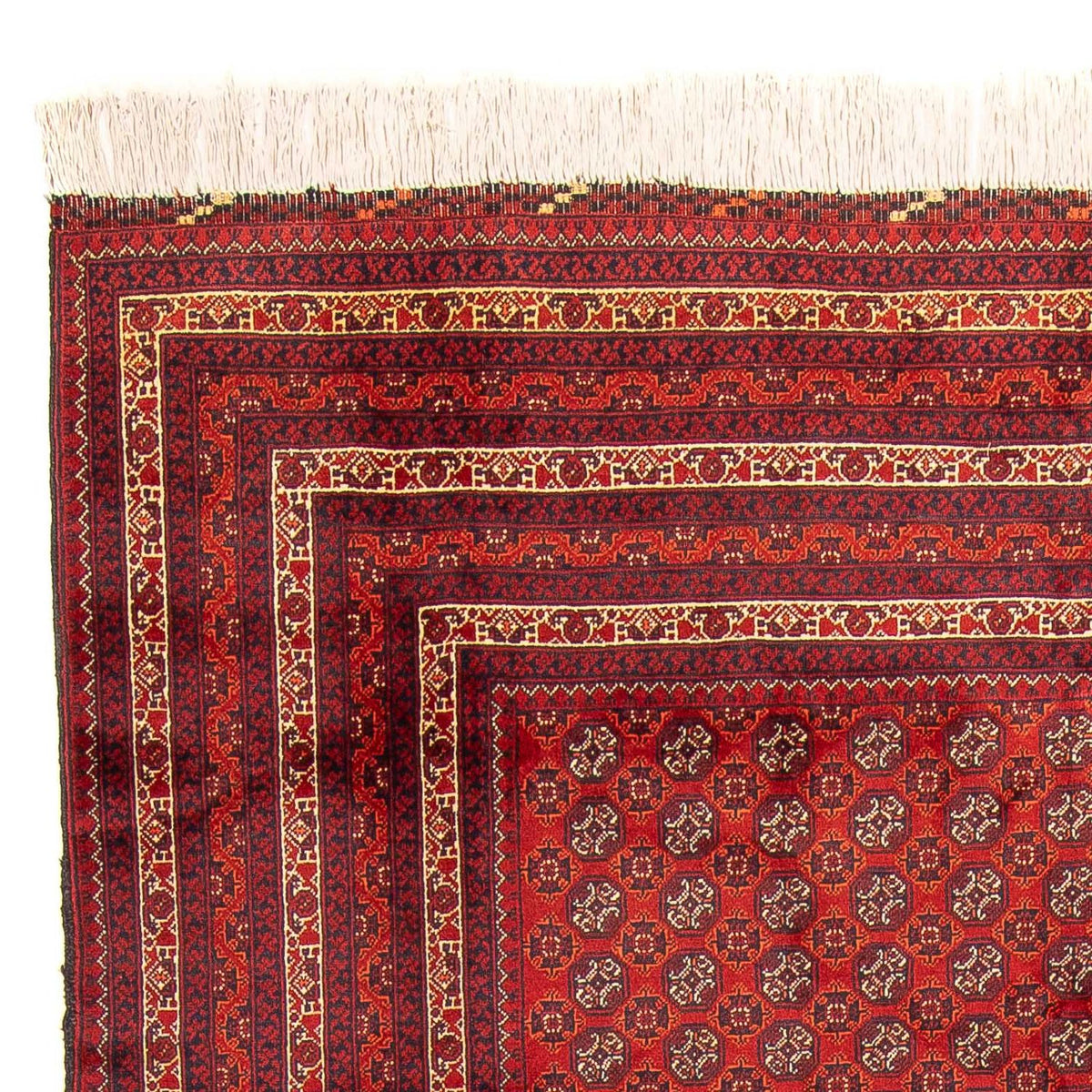 Tapis afghan - Boukhara - 300 x 200 cm - rouge