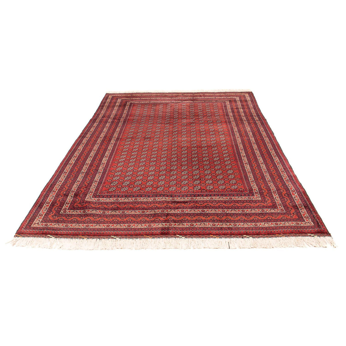 Tapis afghan - Boukhara - 300 x 200 cm - rouge