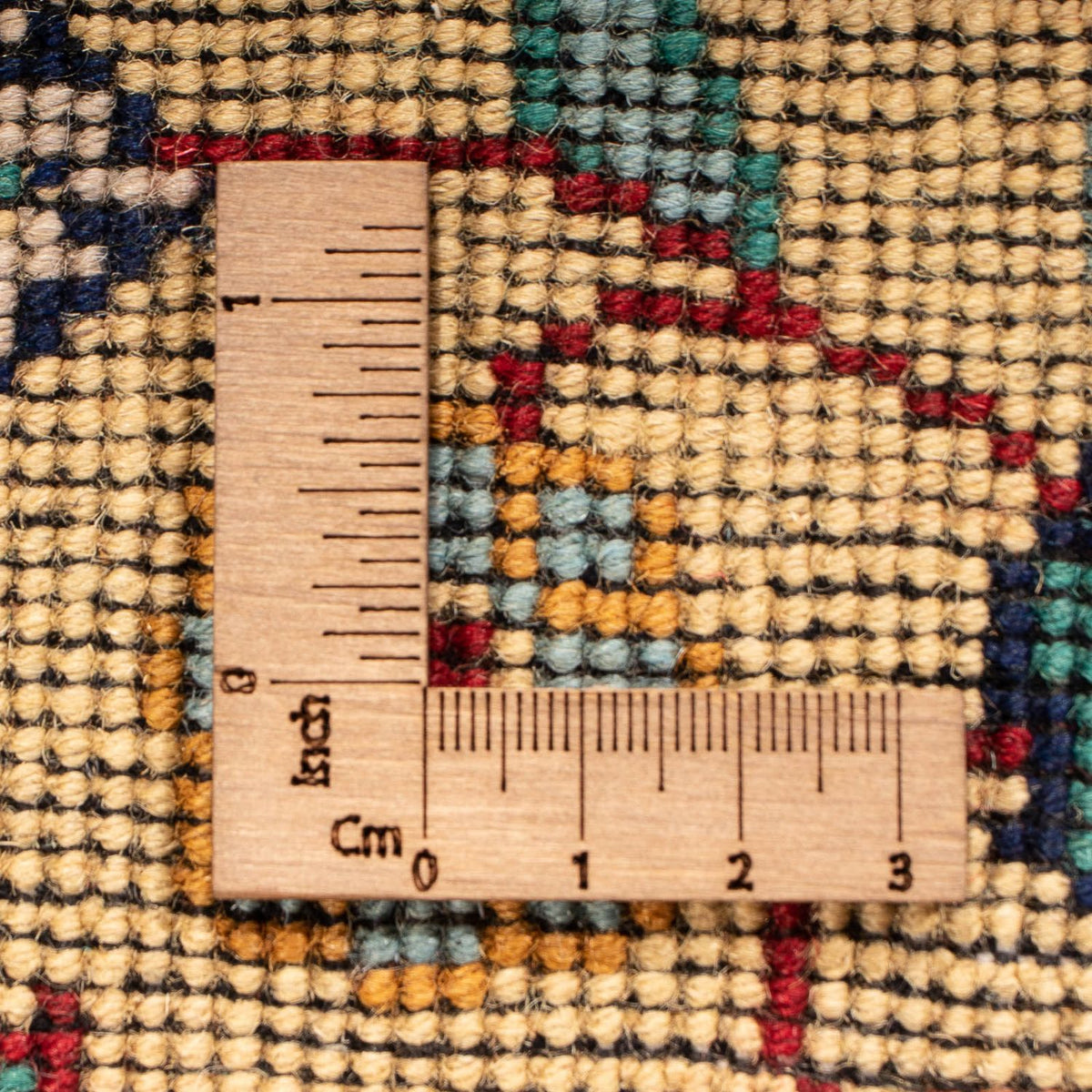 Tapis afghan - 213 x 151 cm - bleu foncé