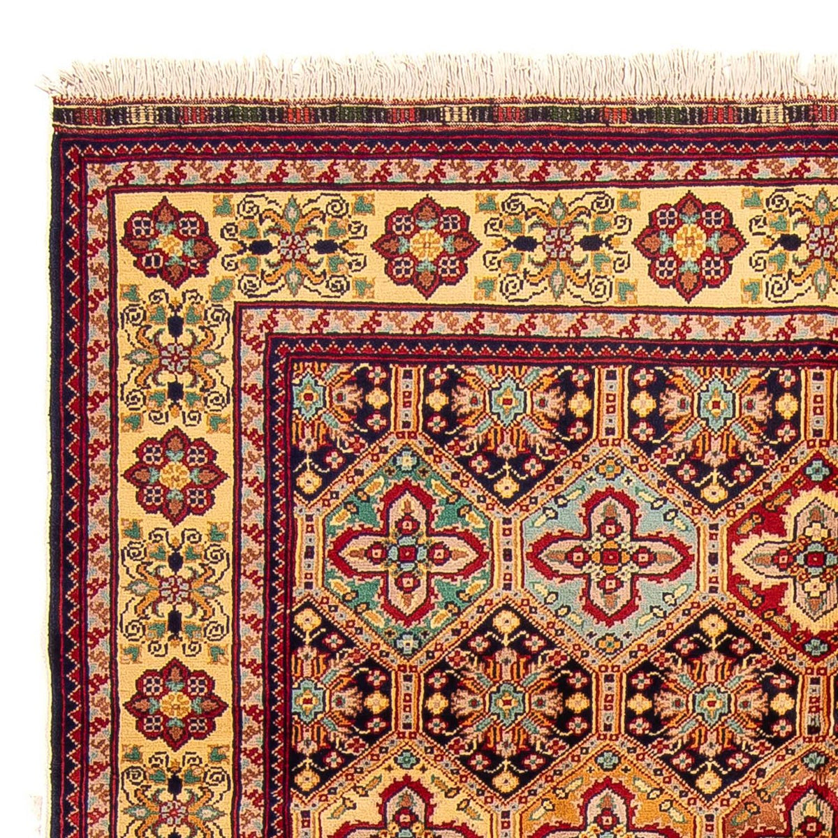 Tapis afghan - 199 x 153 cm - multicolore