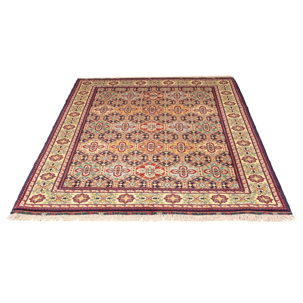 Tapis afghan - 199 x 153 cm - multicolore