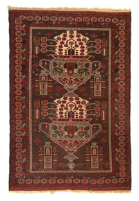 Tapis Kelim - Oriental - 179 x 130 cm - marron