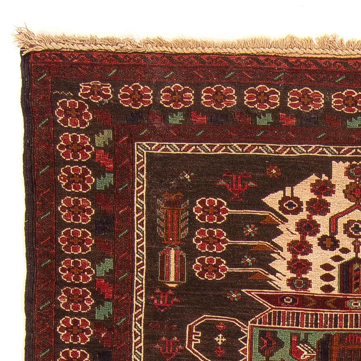 Tapis Kelim - Oriental - 179 x 130 cm - marron