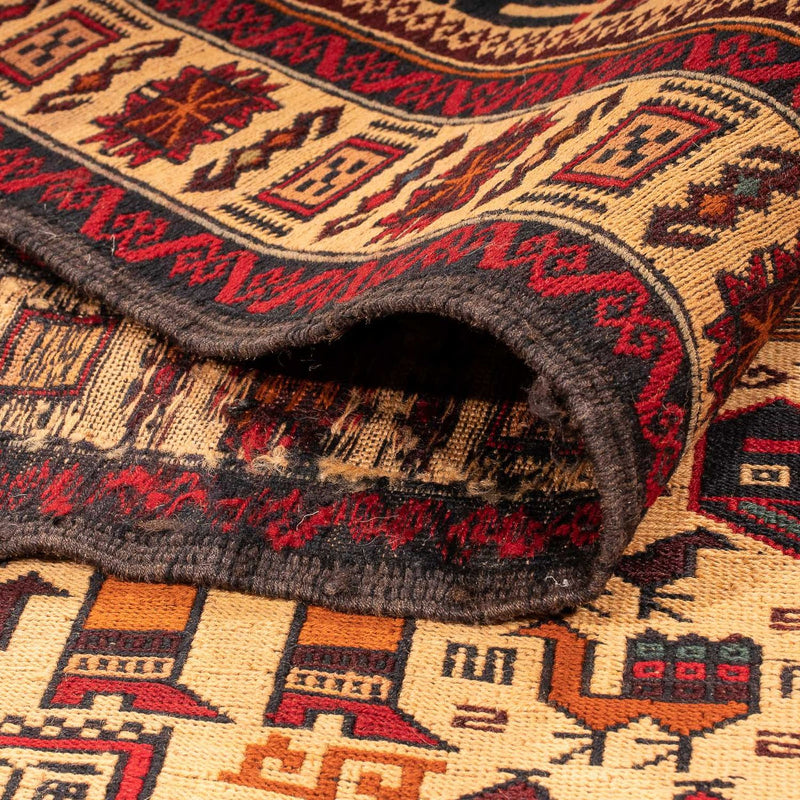 Tapis Kelim - Oriental - 197 x 129 cm - marron clair