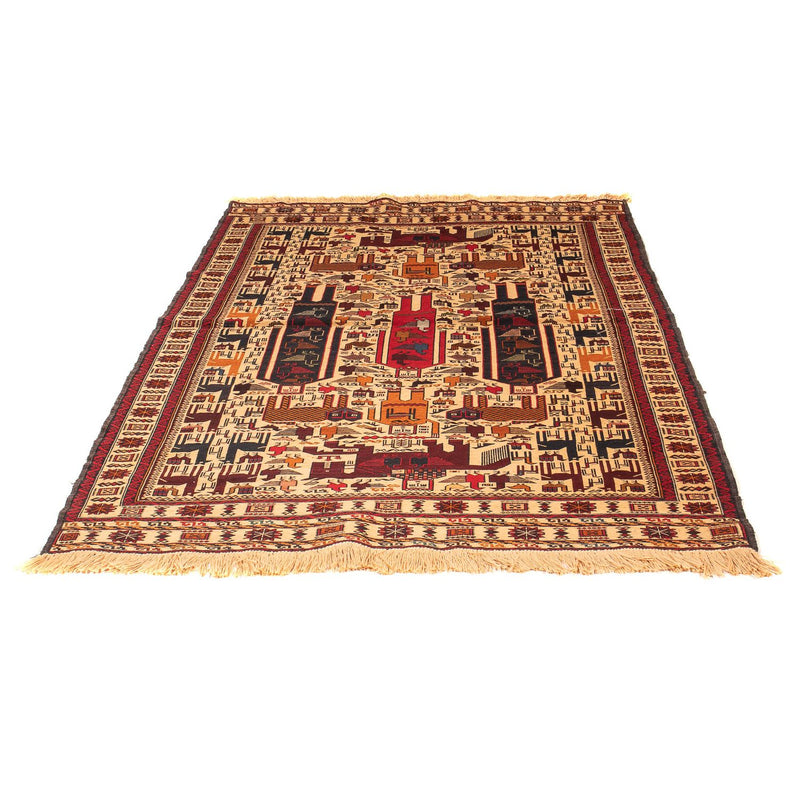 Tapis Kelim - Oriental - 197 x 129 cm - marron clair