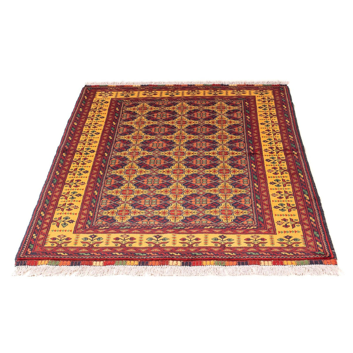 Tapis de couloir Tapis afghan - Boukhara - 208 x 90 cm - multicolore