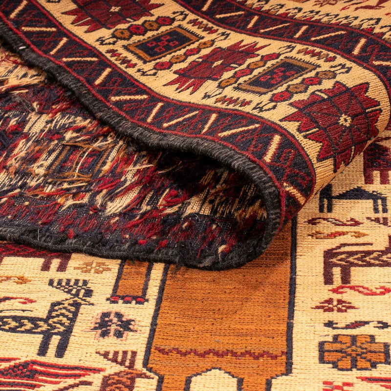 Tapis Kelim - Oriental - 194 x 124 cm - marron clair