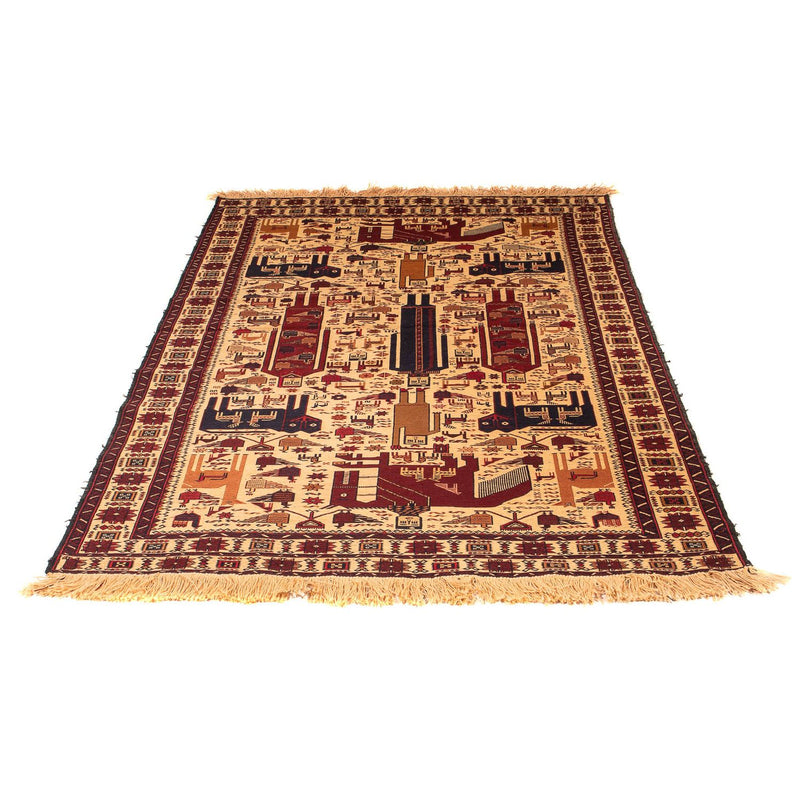Tapis Kelim - Oriental - 194 x 124 cm - marron clair