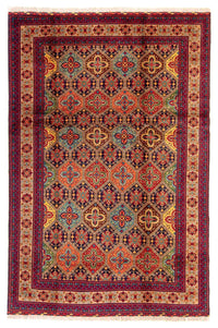 Tapis afghan - 299 x 192 cm - multicolore