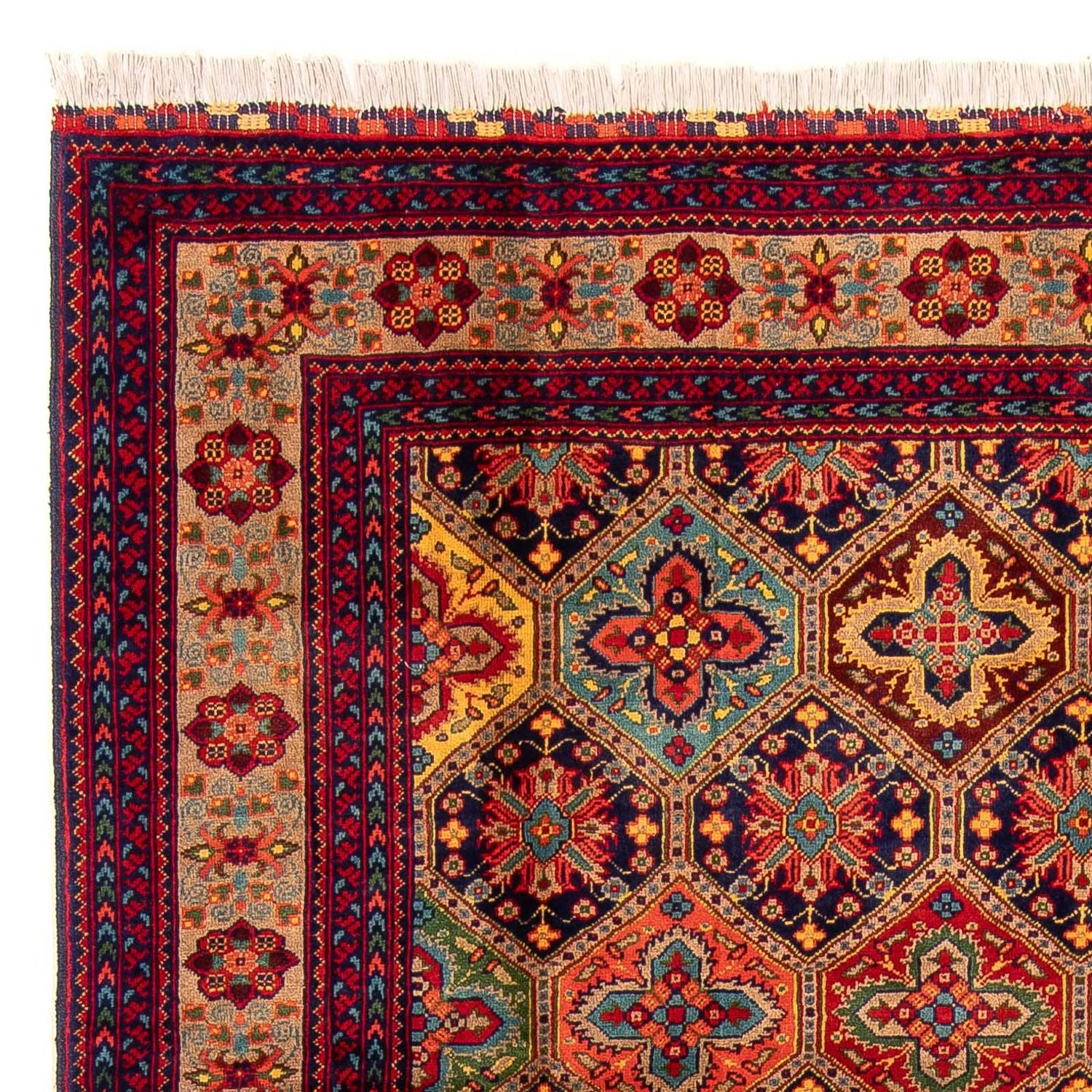 Tapis afghan - 299 x 192 cm - multicolore