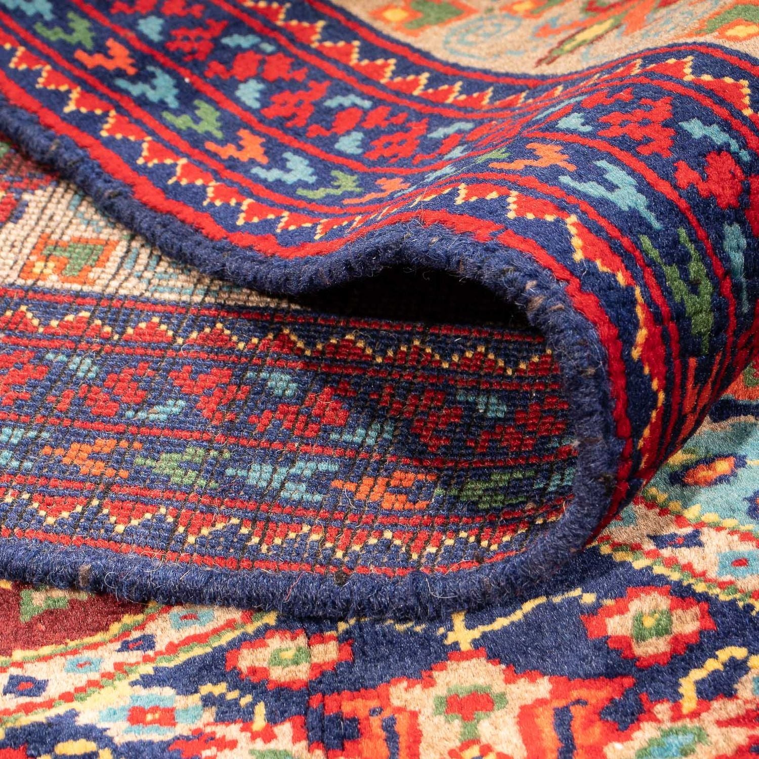 Tapis afghan - 299 x 192 cm - multicolore
