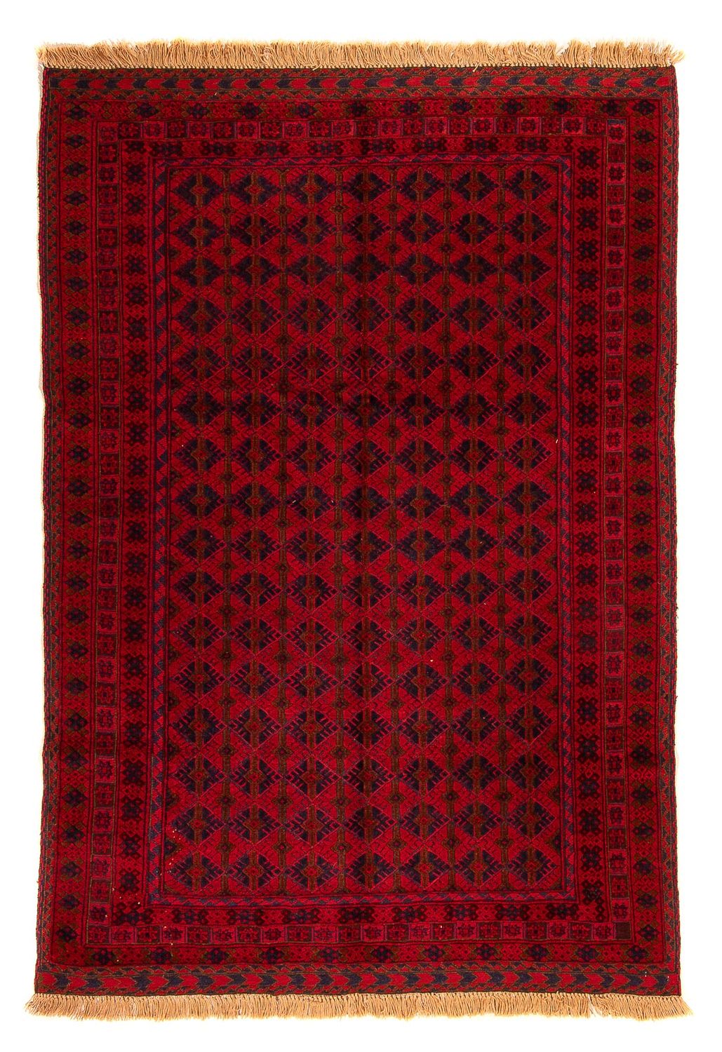 Tapis Kelim - Oriental - 199 x 141 cm - rouge foncé