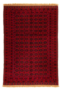 Tapis Kelim - Oriental - 199 x 141 cm - rouge foncé